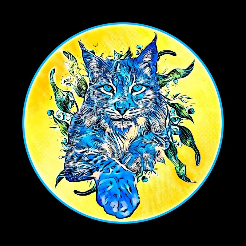 Chat lynx en liberté un chat sauvage
