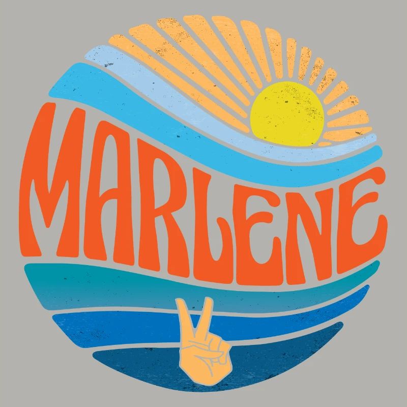 Marlene Chemise Vintage Sunset Marlene Groovy Cravate