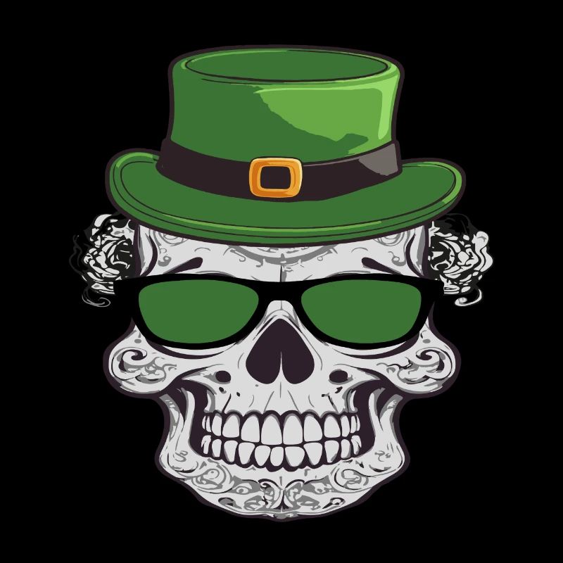 Skull Saint patrick's day