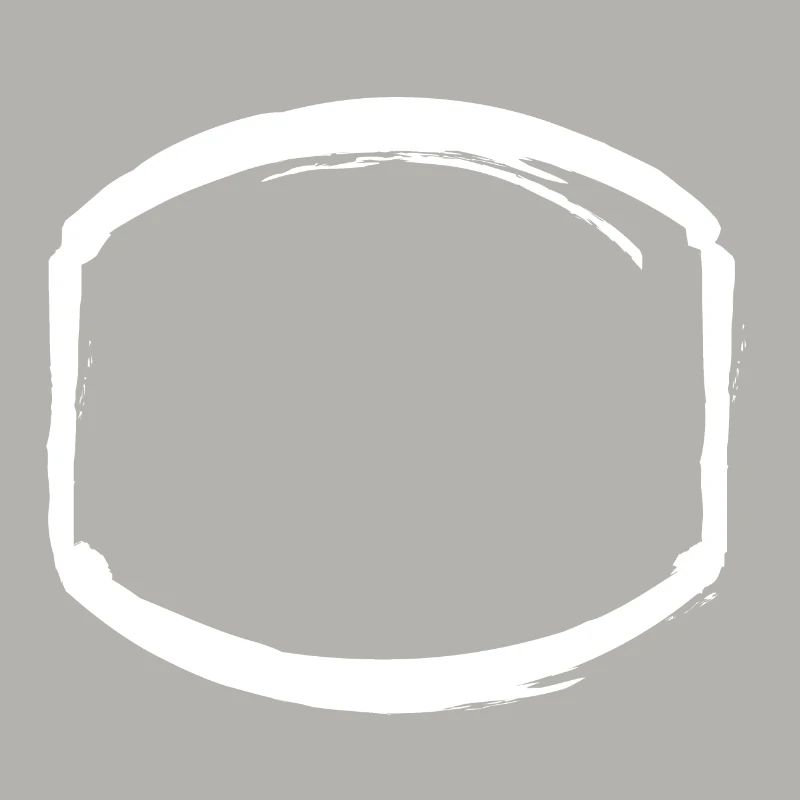 white oval frame