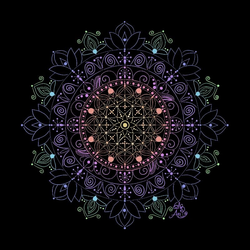 Glowing Mandala Pattern