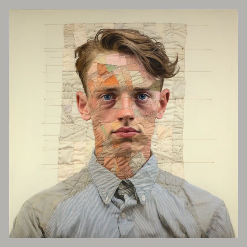 Patchwork-Portraet Collage