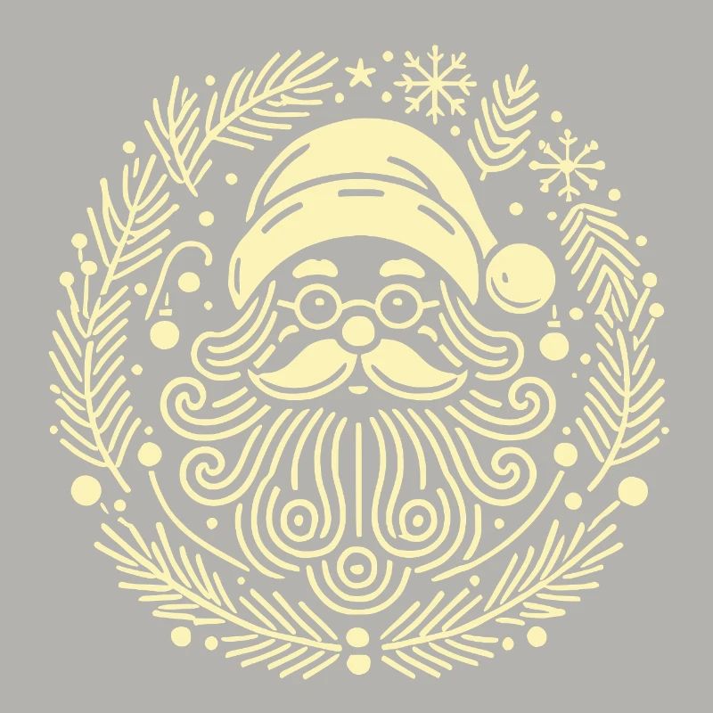 Weihnachts-Weihnachtsillustration des Weihnachtskranzes
