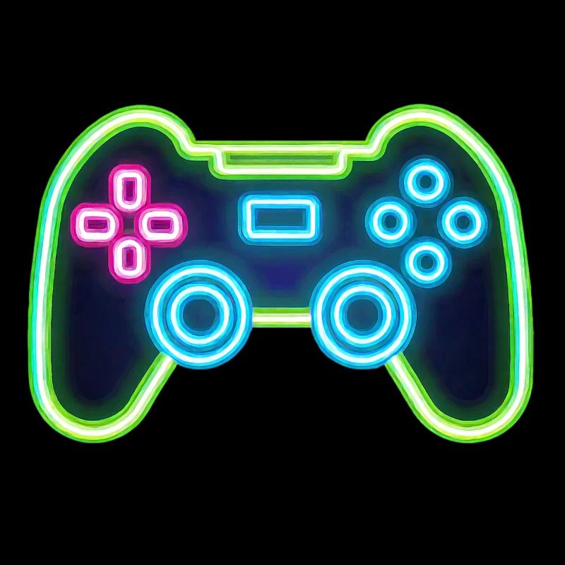 Neon Gaming Controller