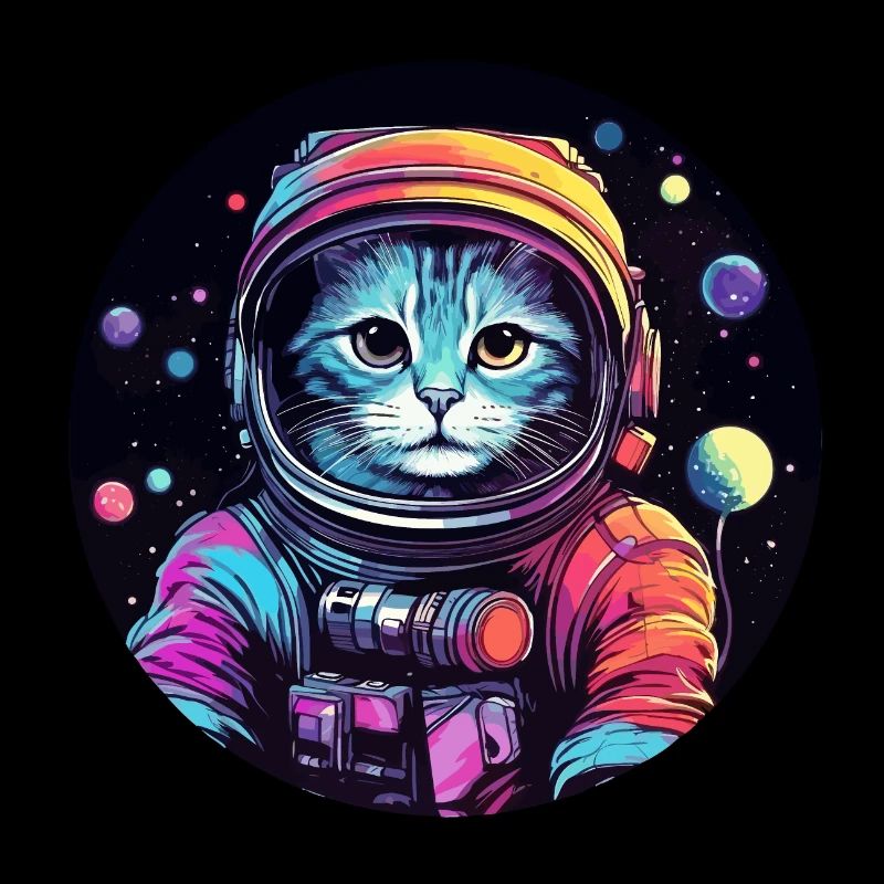 Katze Space Astronaut