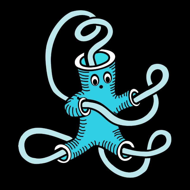 blaue Röhren