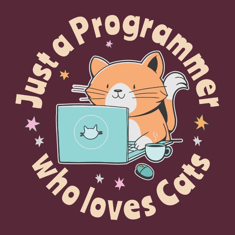 Nur ein Programmierer, der Katzen liebt