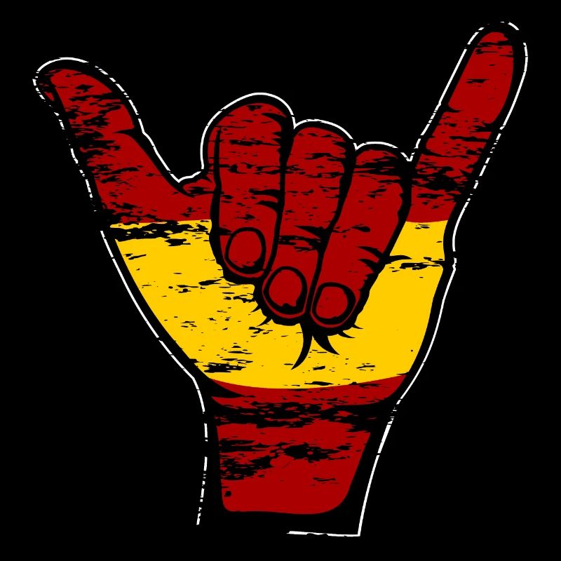 Spanien Flagge Surfing Symbol used