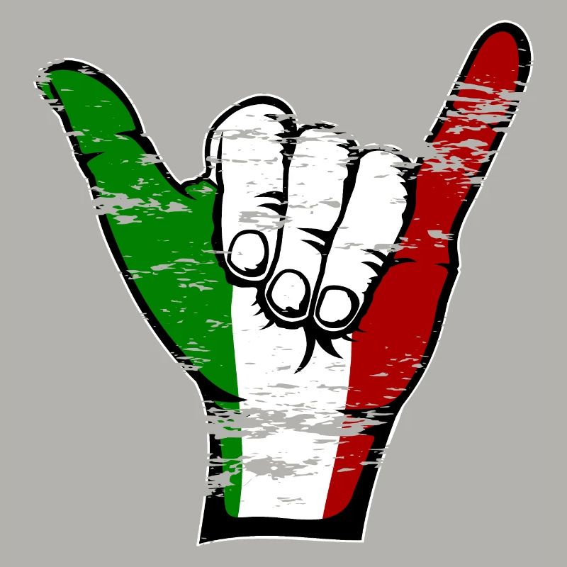 Drapeau de l’Italie Symbole de surf utilisé