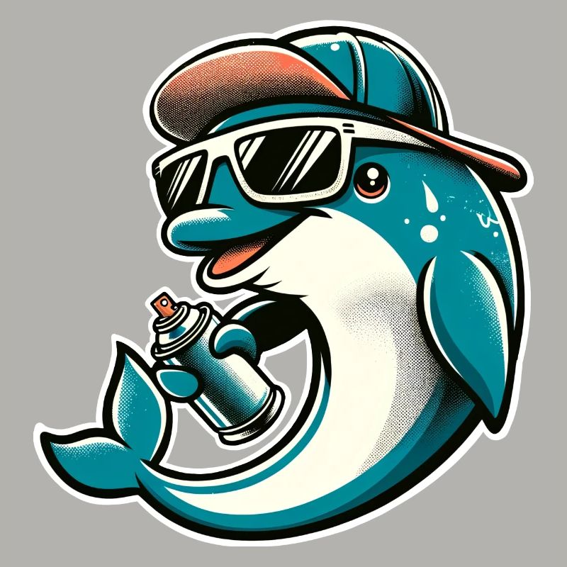 Dolphin Graffiti Sprayer Spray Can