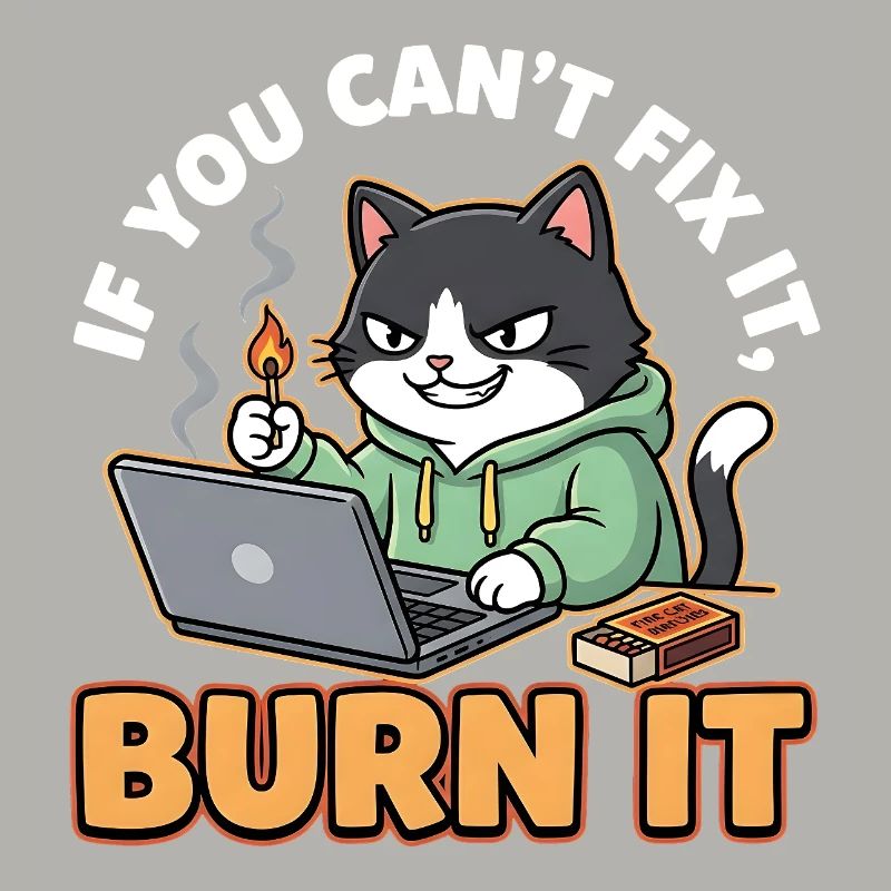 Burn It – Funny Saying for Programmers