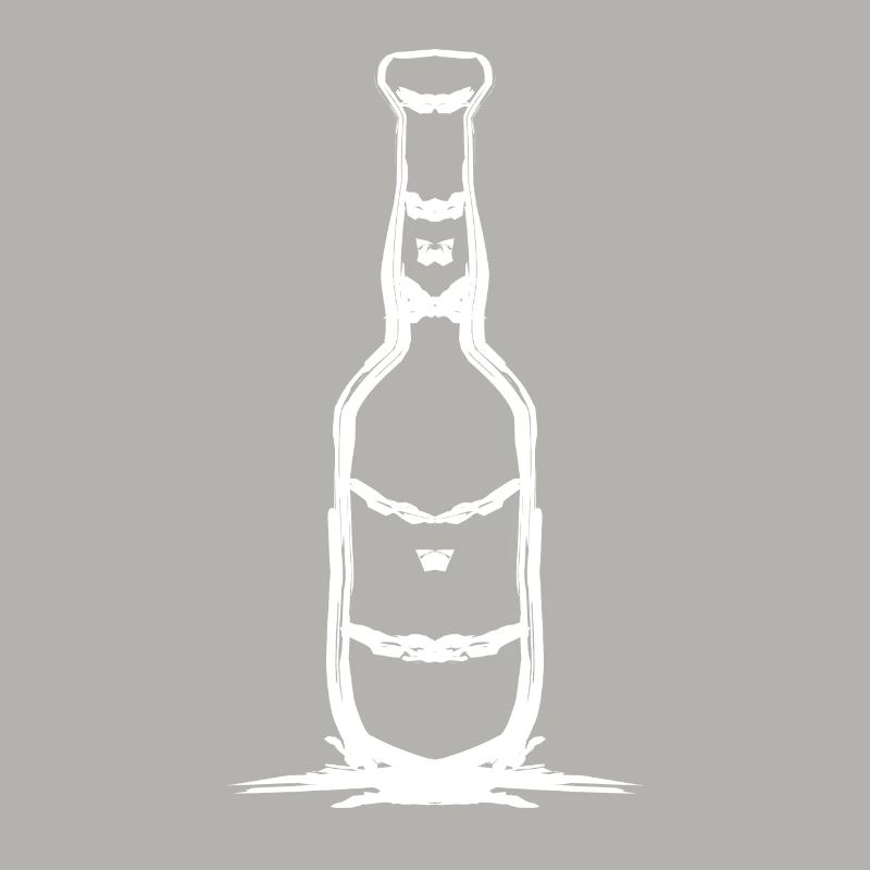 Conception de bouteille simple en blanc
