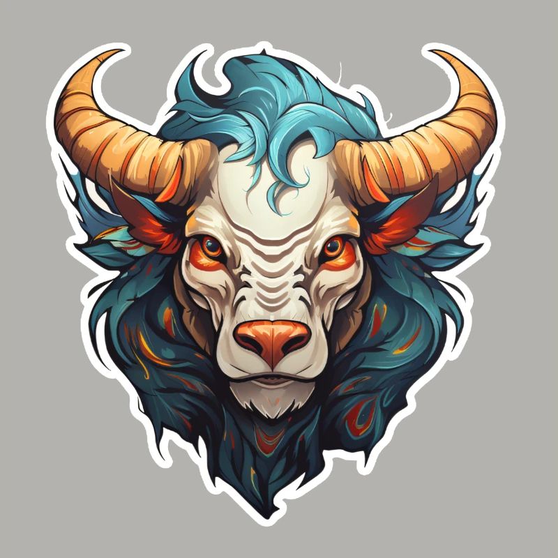 Anime Lion-Taurus Mythical Creatures