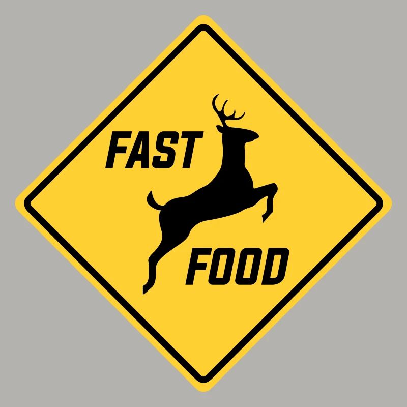 Fast Food Hirsch Lustige Jagdsaison