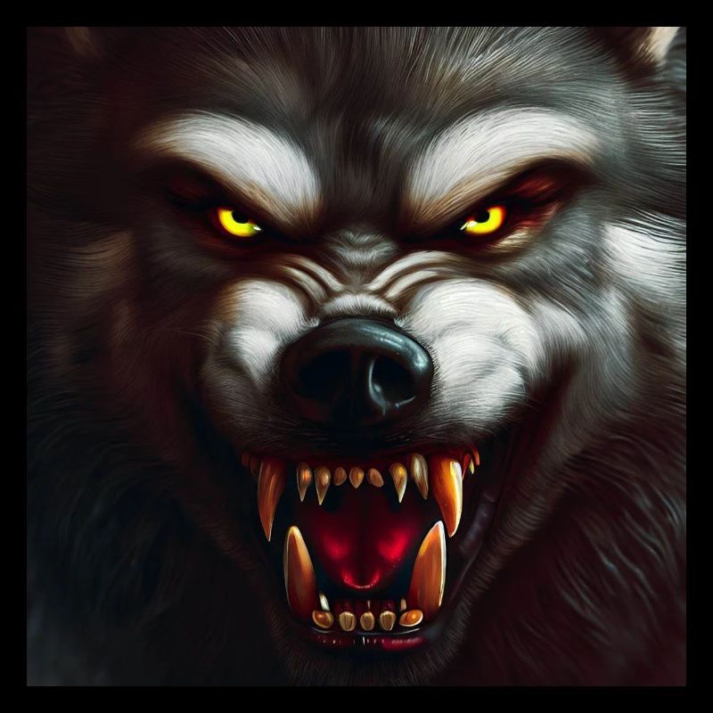 Gelb-roter Wolf