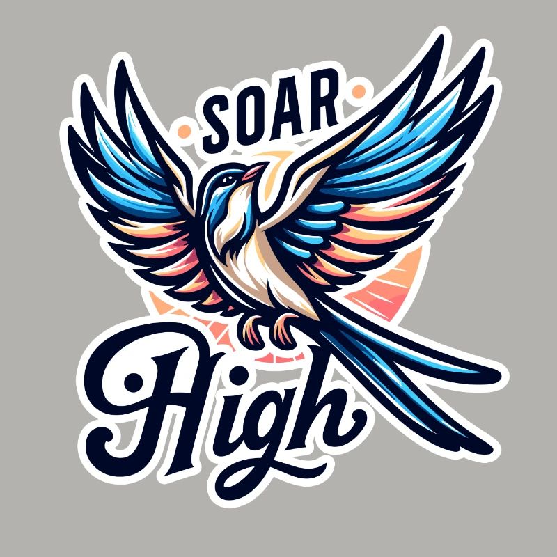 Soar High - bird illustration