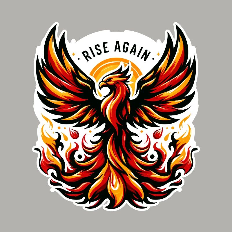 Rise Again - Phönix Illustration
