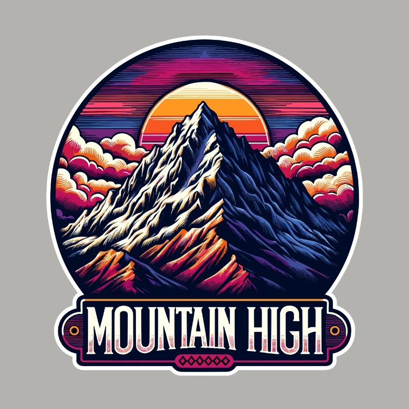 Mountain High - Berg Illustration