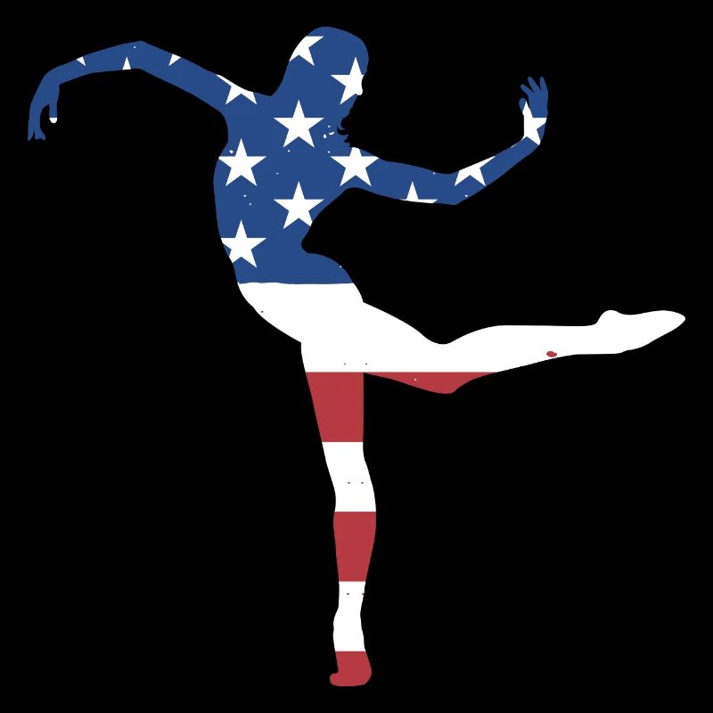 Dancer Us Flag Dancing