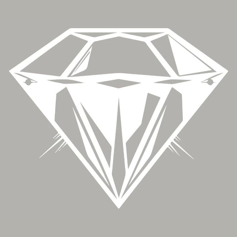 Diamant Juwel symbol Silhouette