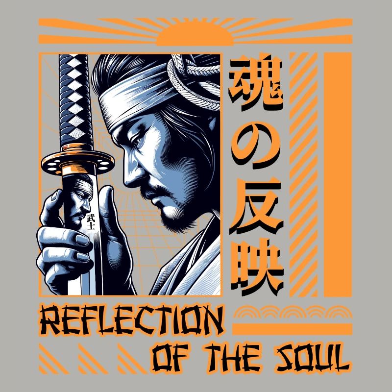 Warrior Reflection - Traditional Samurai Art Print