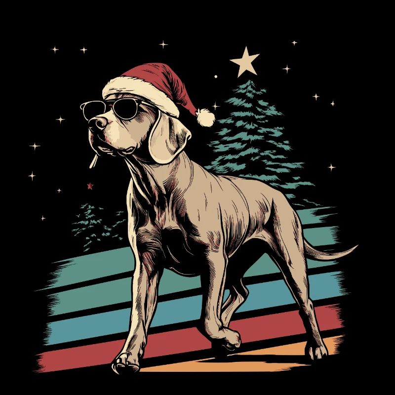 Cool Weimaraner Christmas