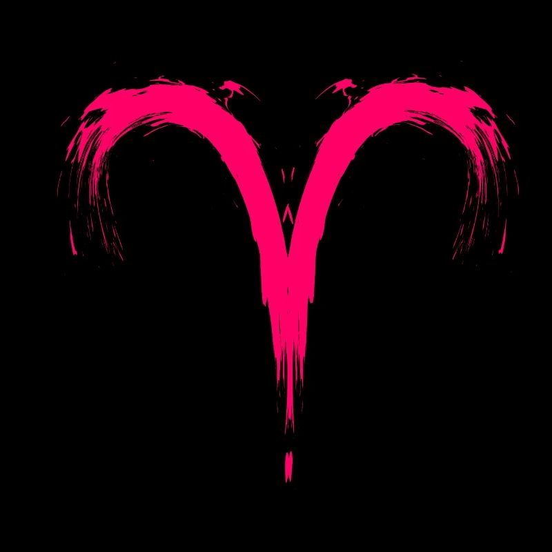 Sternzeichen Widder Aris Symbol Rosa Pink