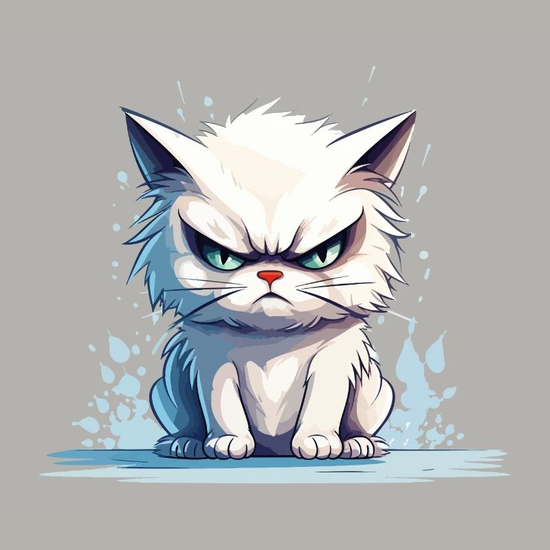 cat grumpy grumpy grumpy meow funny