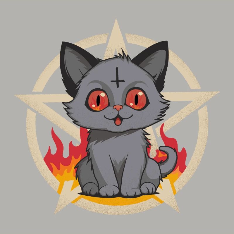 Satans Little Hell Purr Cat