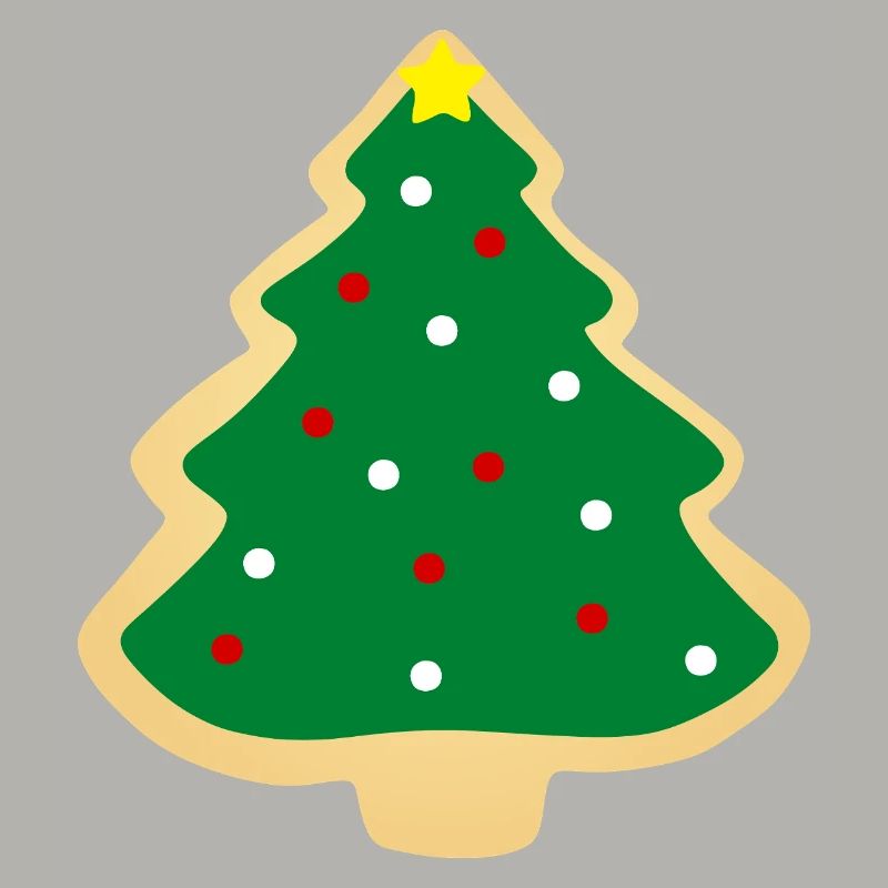 christmas tree cookie