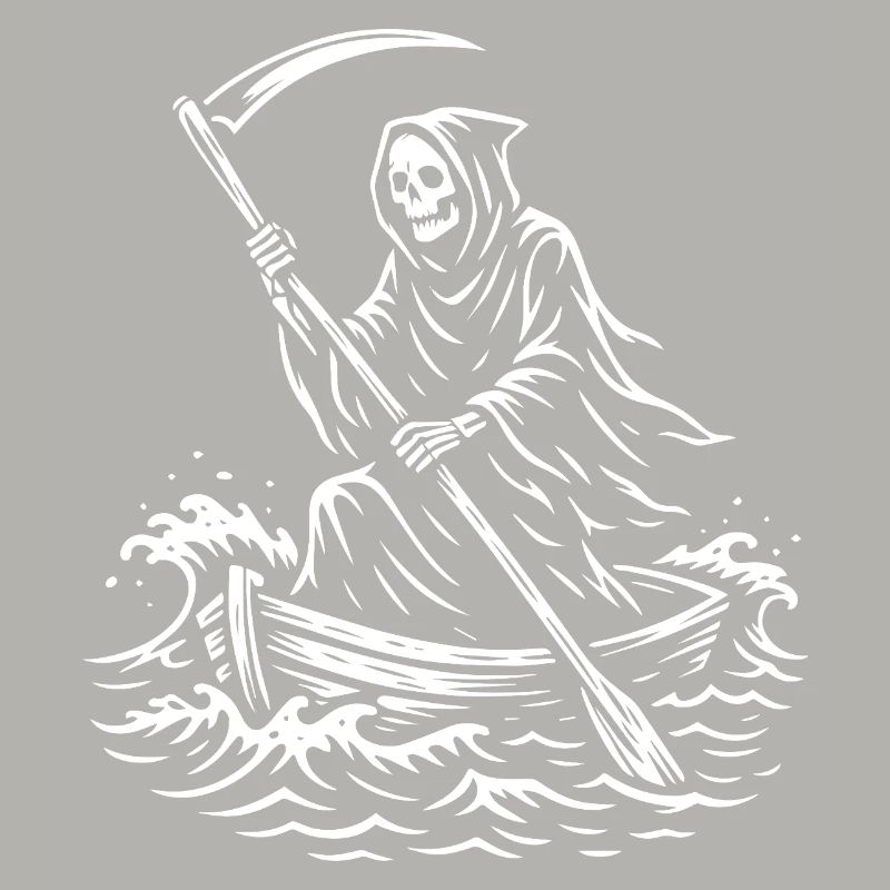 Conception de bateau Macabre Grim Reaper