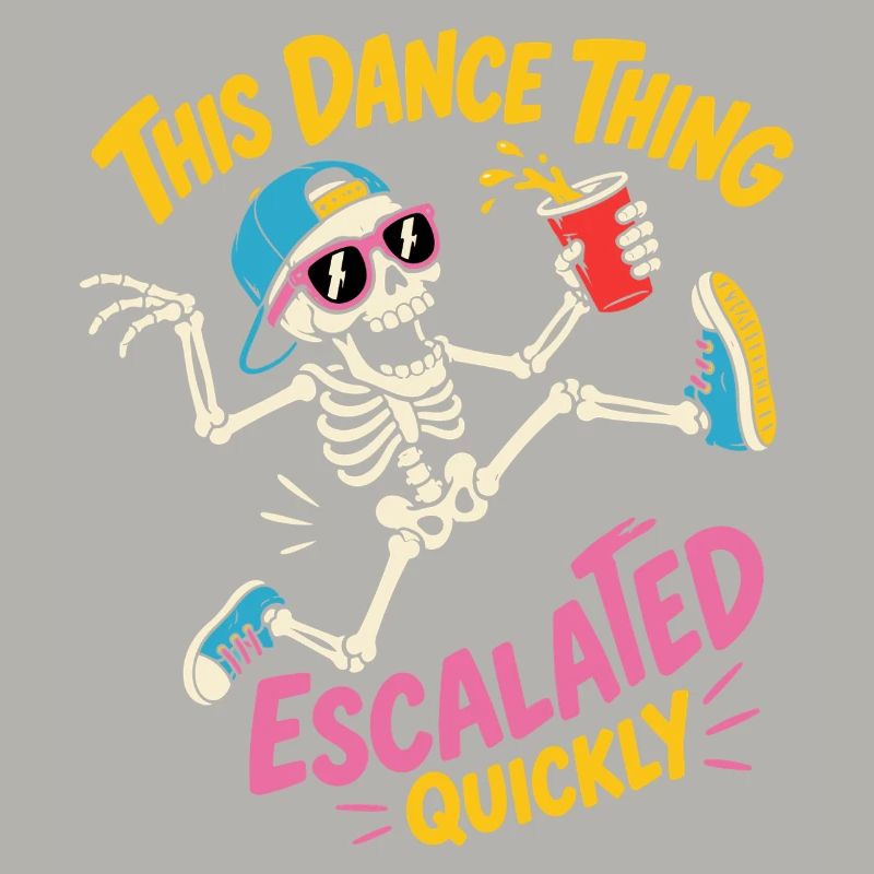 Dancing Skeleton Escalated Quickly Party