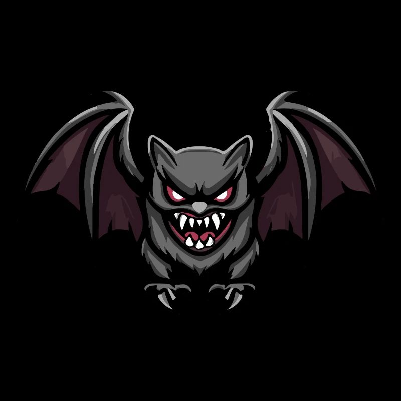 Fledermaus Halloween Comic Blutsauger