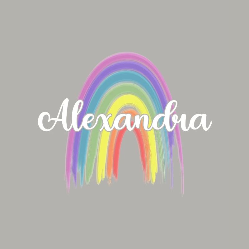 ALEXANDRA Rainbow Cursive