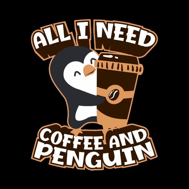 Coffee and Penguin Oiseau de mer Pingouin royal