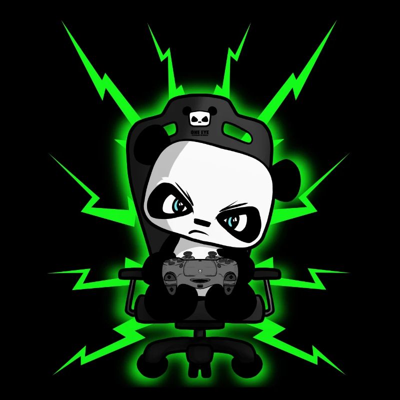 Cute Gaming Panda, PEW PEW, Nerd, Gamer, Gaming