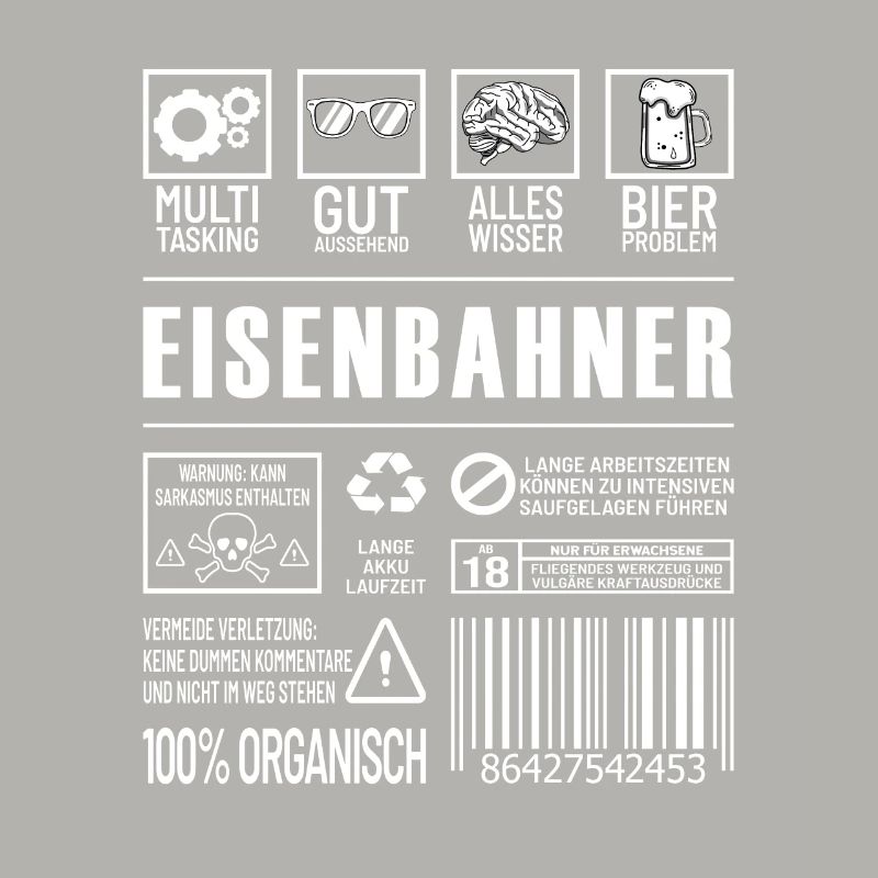Eisenbahner Lustiger Beruf Spruch Schaffner