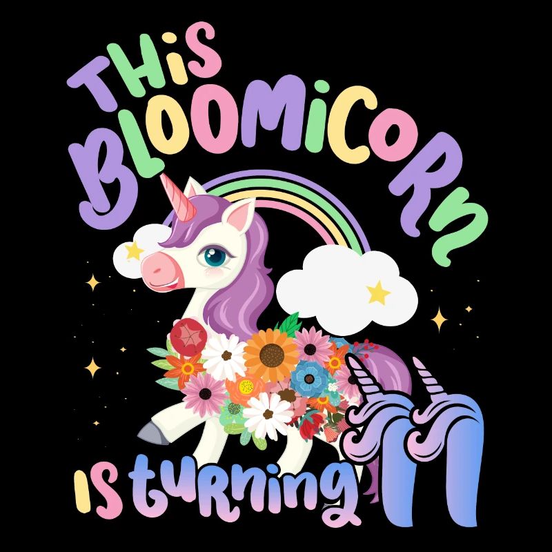 Bloomicorn Is Turning 11 Einhorn 11. Geburtstag