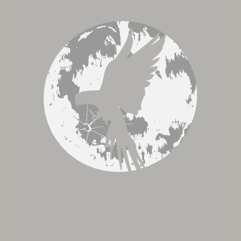Lune de perroquet dans l’obscurité