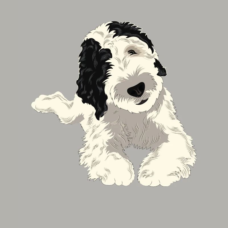 Cadeau de chien Sheepadoodle