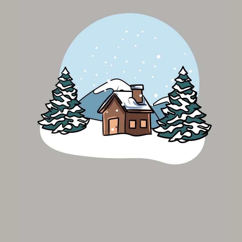 Winter landscape snow