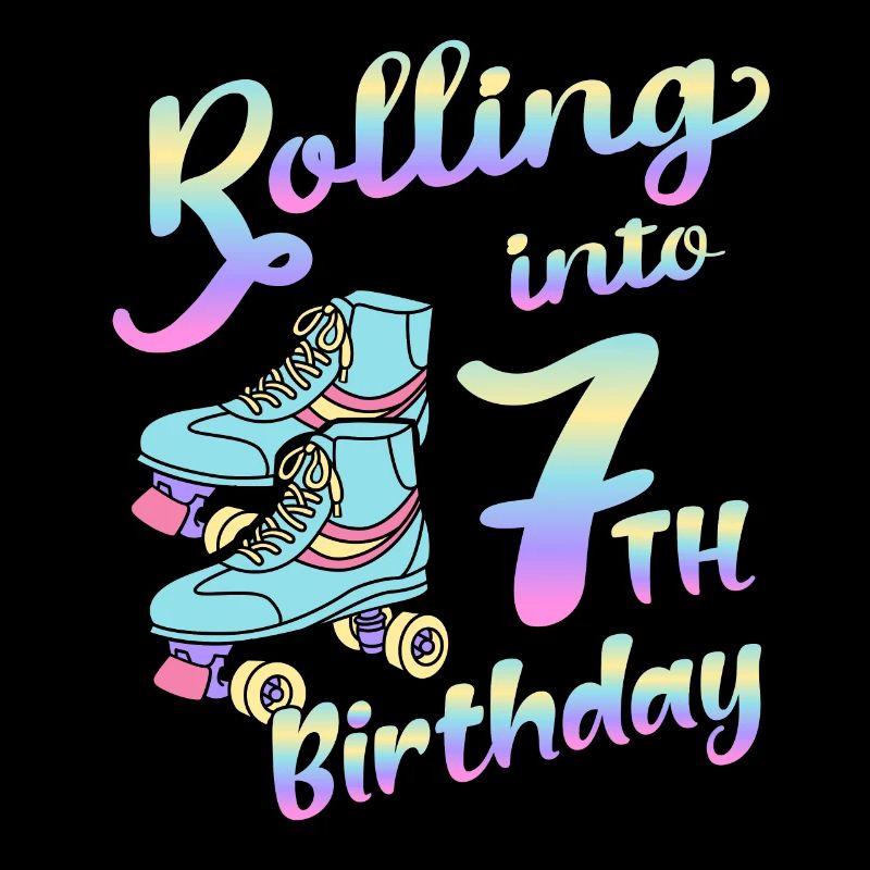 Rolling Into 7th Birthday Quad Skater