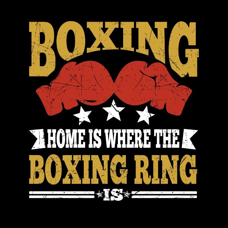 Drôle de citation de boxe Boxing Home est un cadeau de ring de boxe