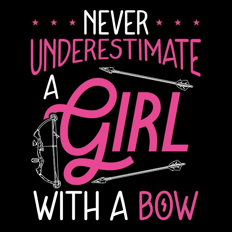 Ein Mädchen Mit Einem Bogen