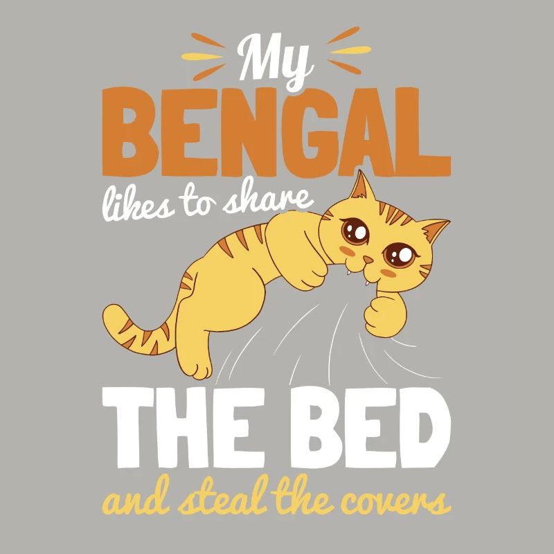 Bengal chat dans le lit chat maman chat papa geschen
