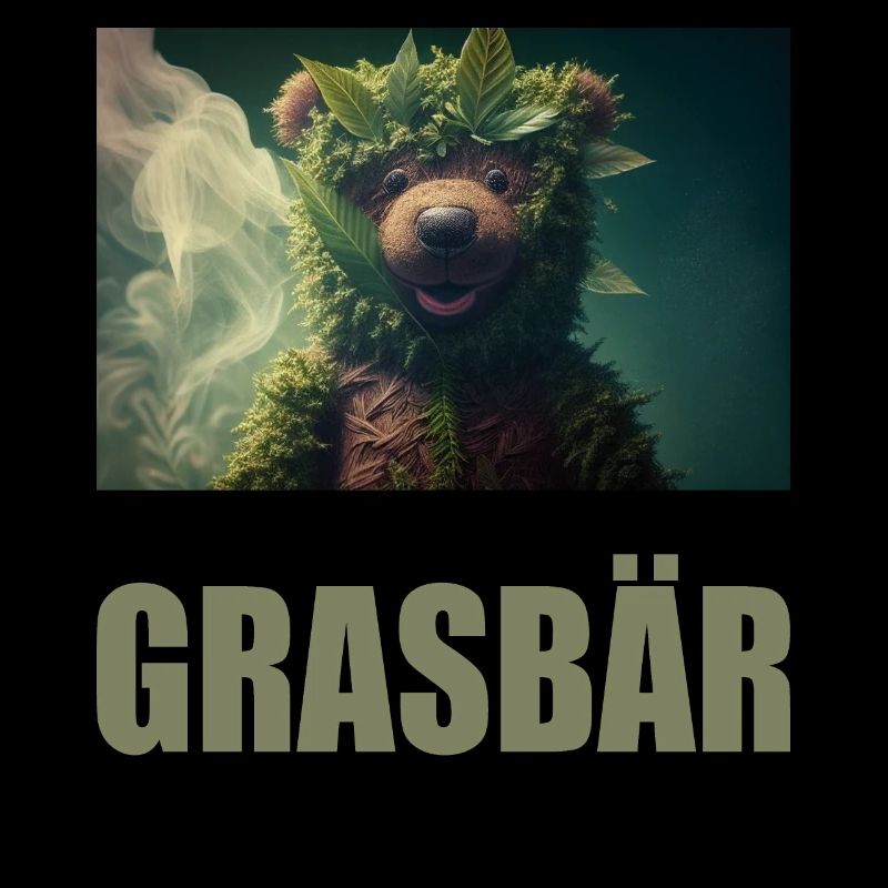Grasbär Cannabis Weed Hanf Bär