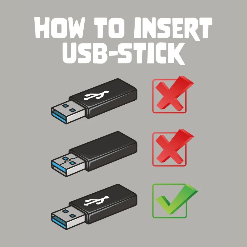 How To Insert USB Stick Funny Programmer Meme