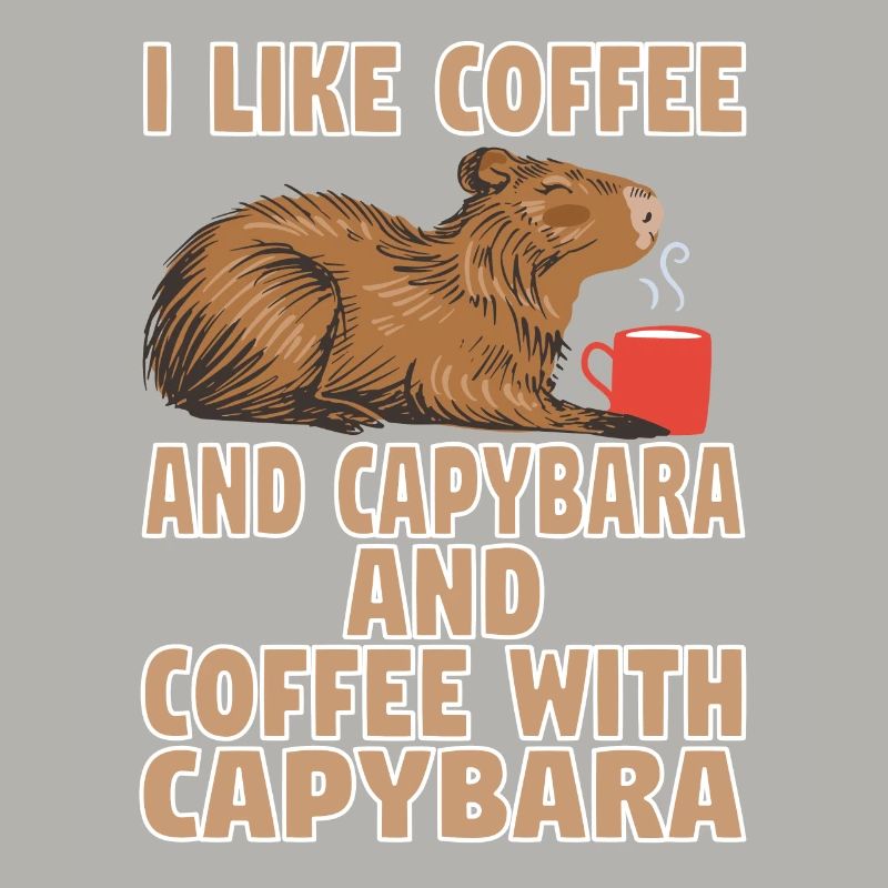Wasserschwein Capybara Cappybara Kaffee Café