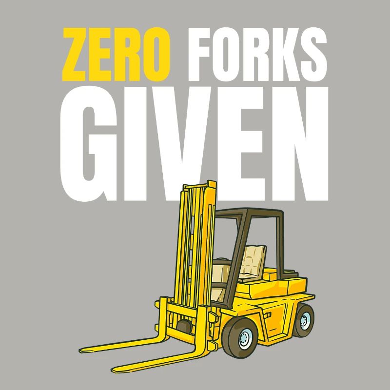 Funny Forklift Operator Worker Warehouse Zero