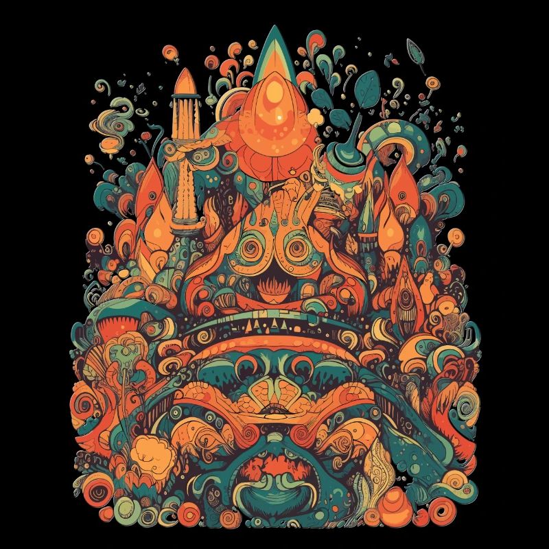 Design Psychedelic Illustration Magic